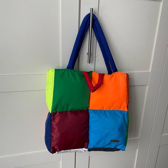Colorful Patchwork Tote Bag - Picture 3 of 6